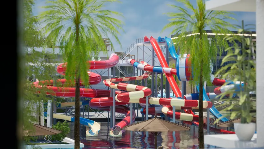 101 First floor Building 7 side pool